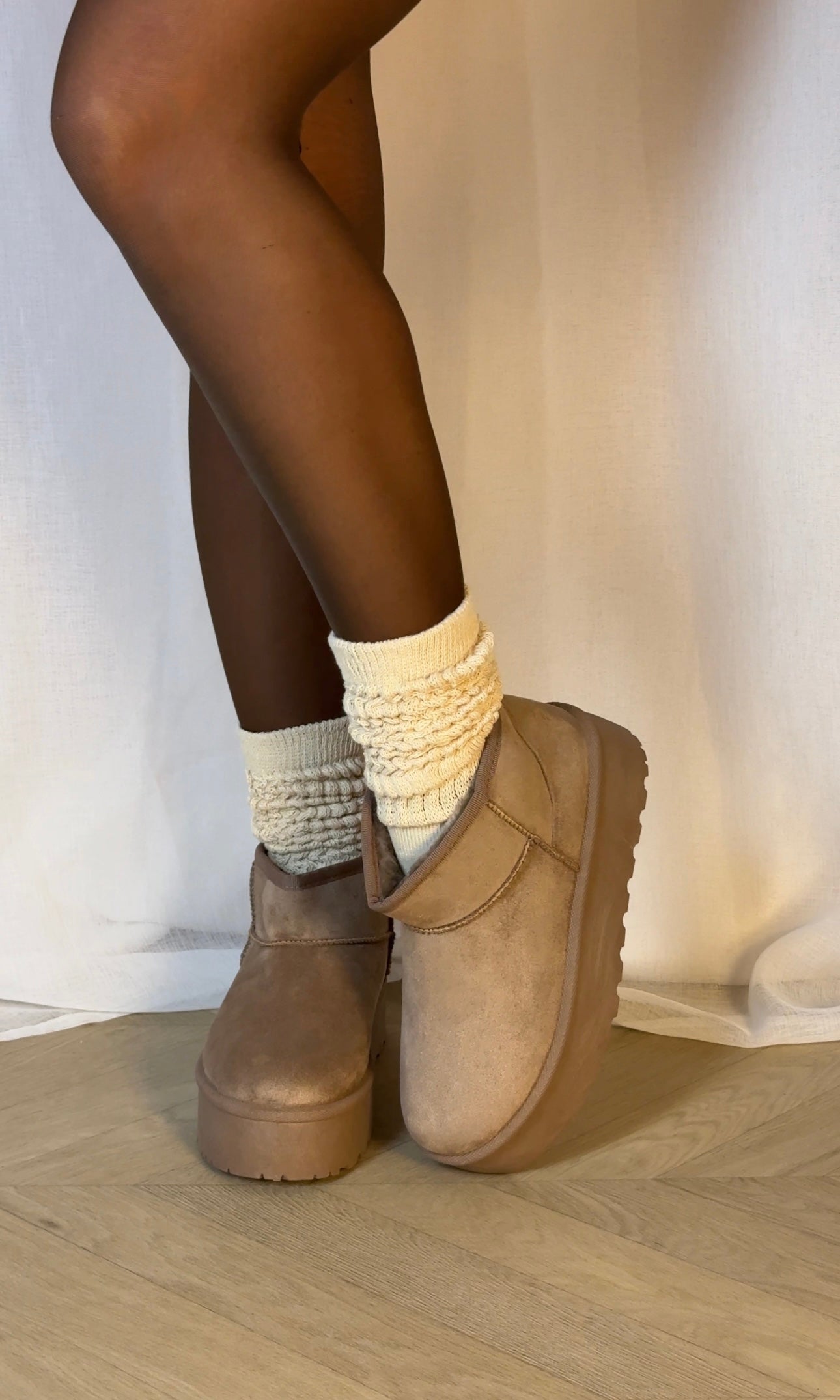 BOTTINES ROMY - TAUPE