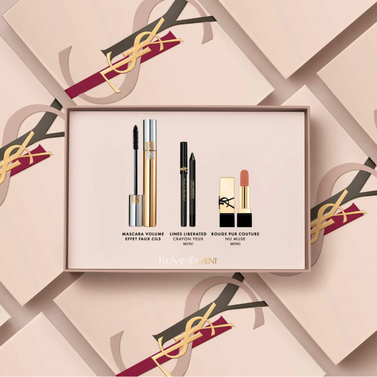 YVES SAINT LAUREN -  Mascara Volume Effet Faux Cils - Coffret Cadeau Femme