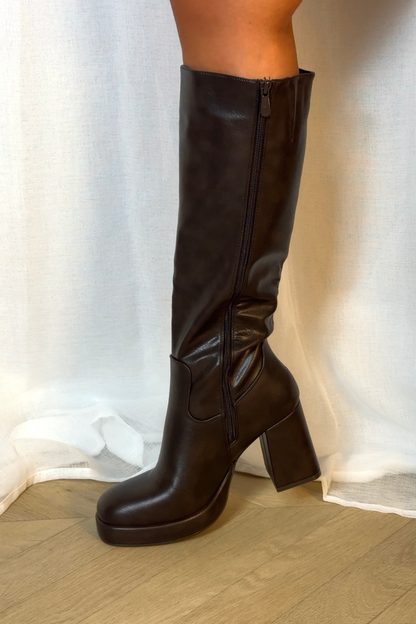 BOTTES NINA - MARRON