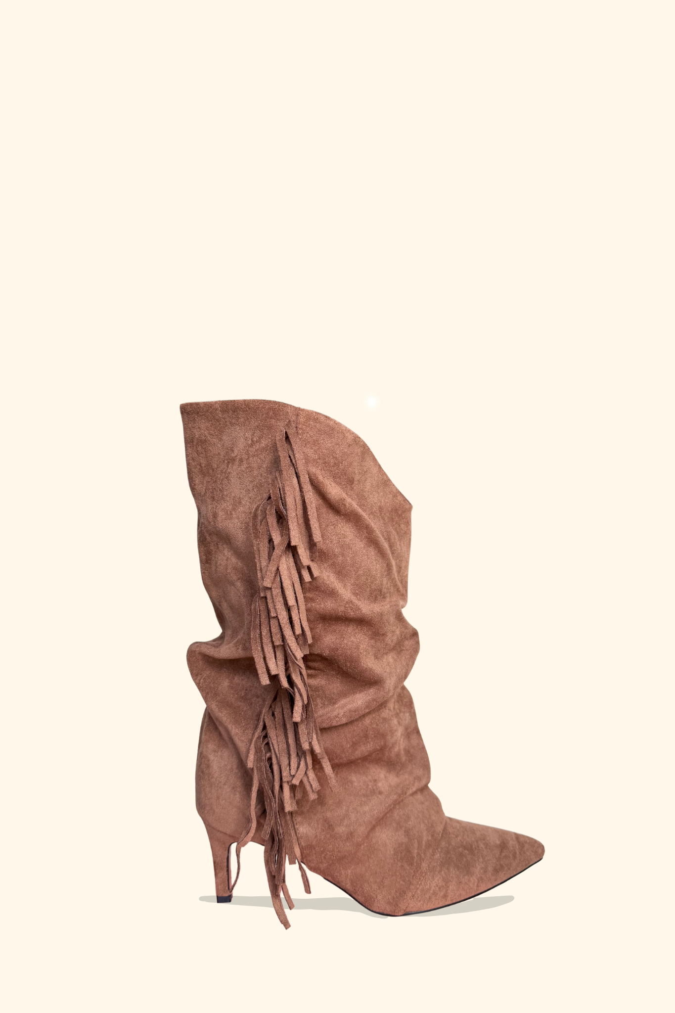 BOTTES À FRANGES ELLIE - MOKA