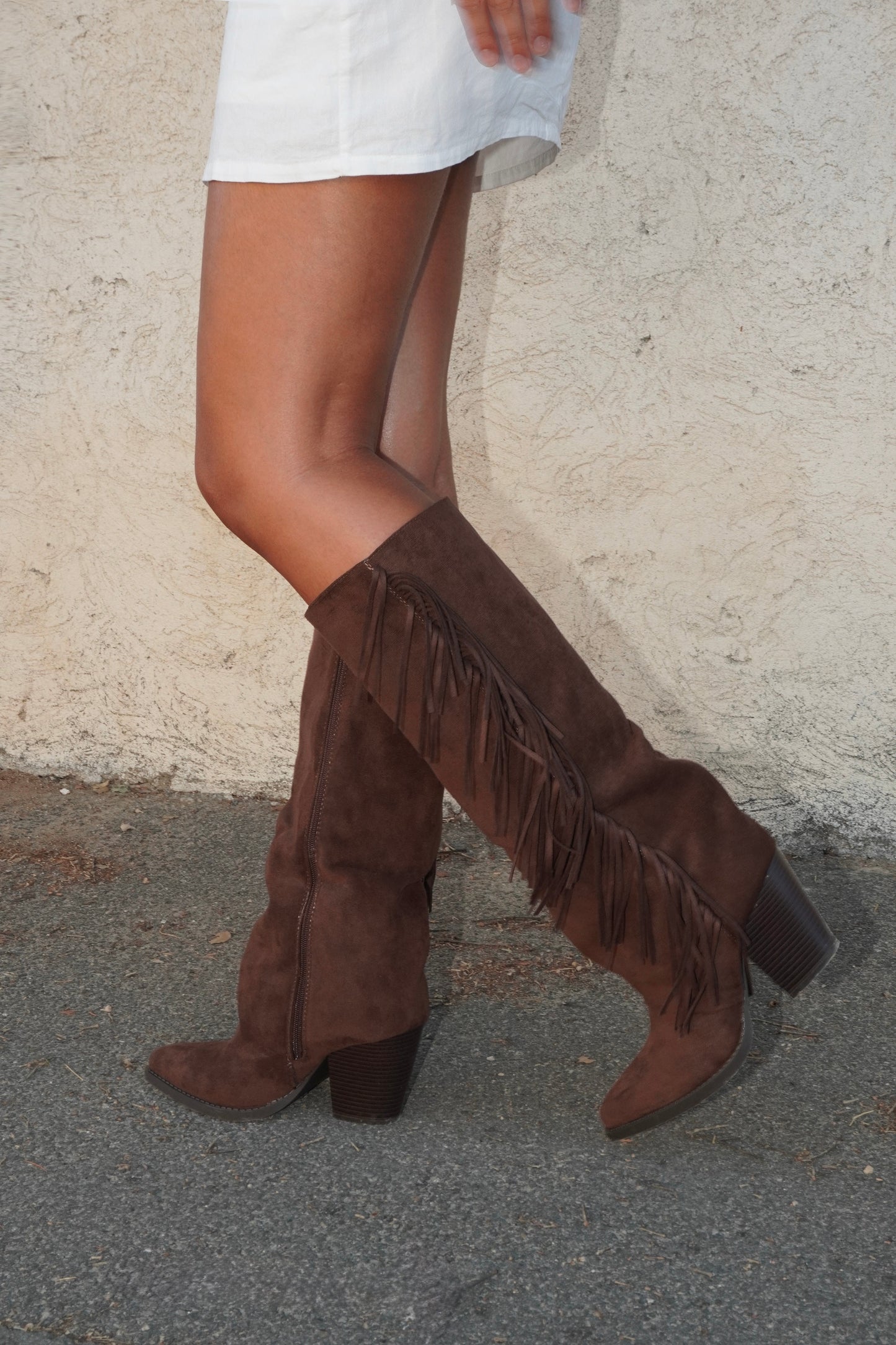 BOTTES REVERS STYLE SANTIAGS À FRANGES - STELLA MARRON