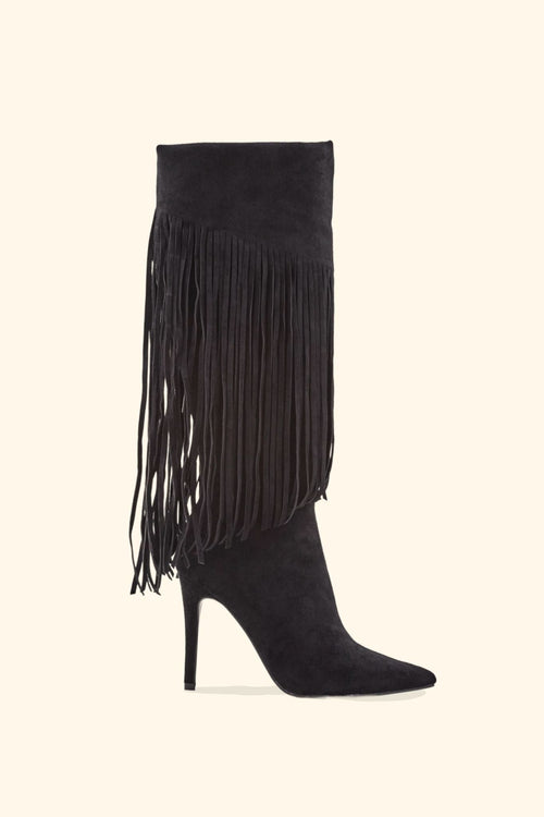 BOTTES À FRANGES  IZZY NOIR