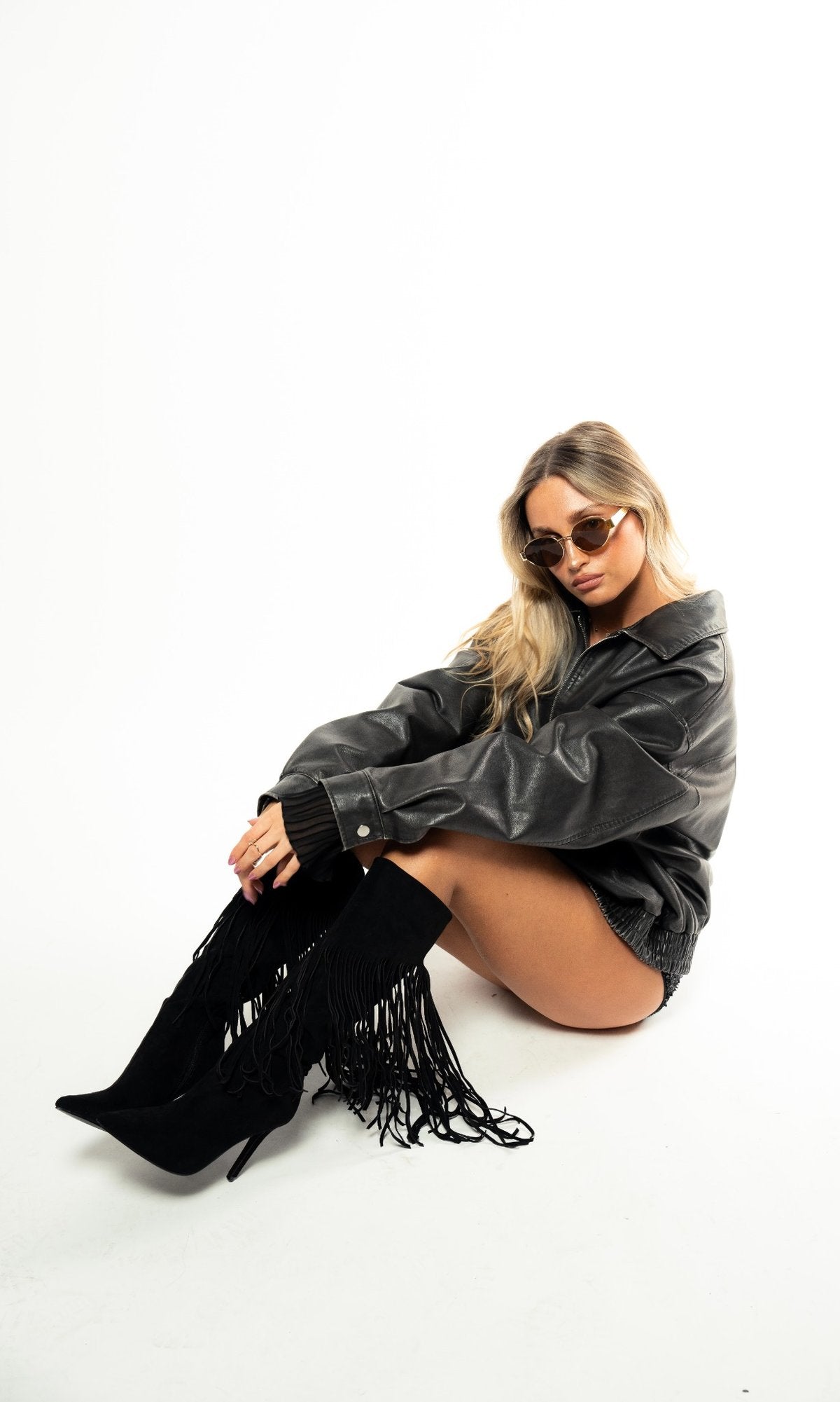 BOTTES À FRANGES  IZZY NOIR