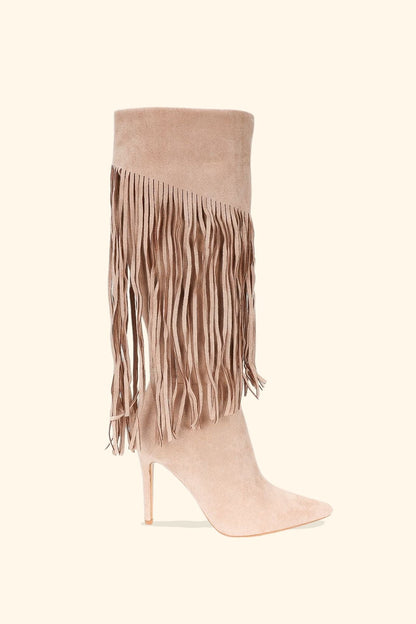 BOTTES À FRANGES  IZZY BEIGE