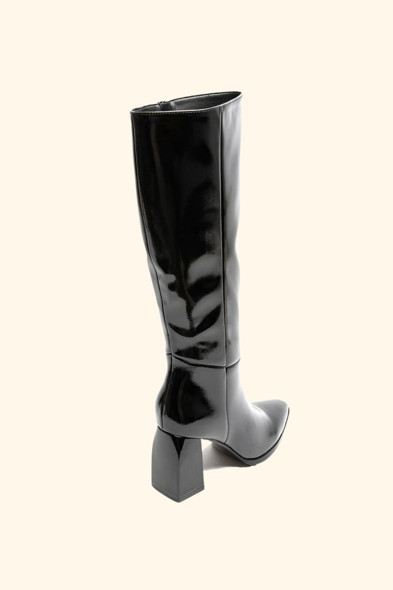 BOTTES ALIX - NOIR VERNIS