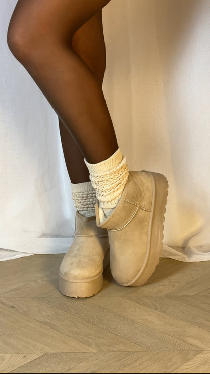 BOTTINES ROMY - BEIGE