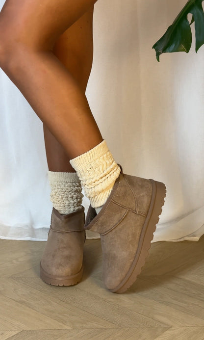 BOTTINES ROMY MINI - TAUPE