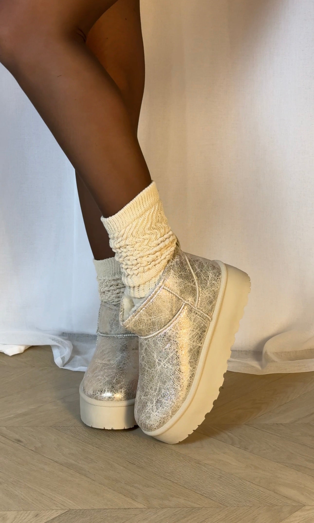 BOTTINES ROMY - GOLD